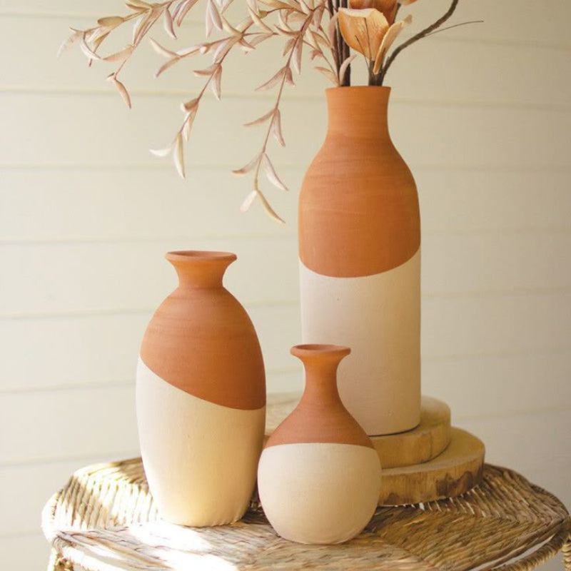 Handmade Terracotta Vase Set