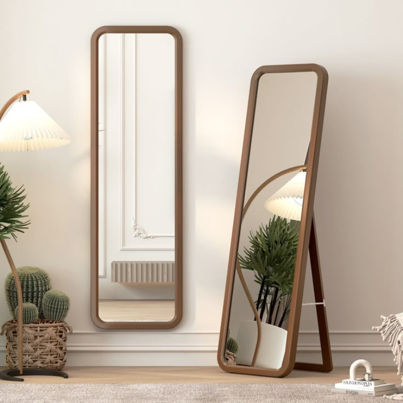 Full-Length Wooden Frame Mirror